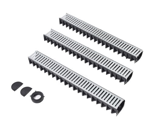3x HDPE Lijngoot - verzinkt